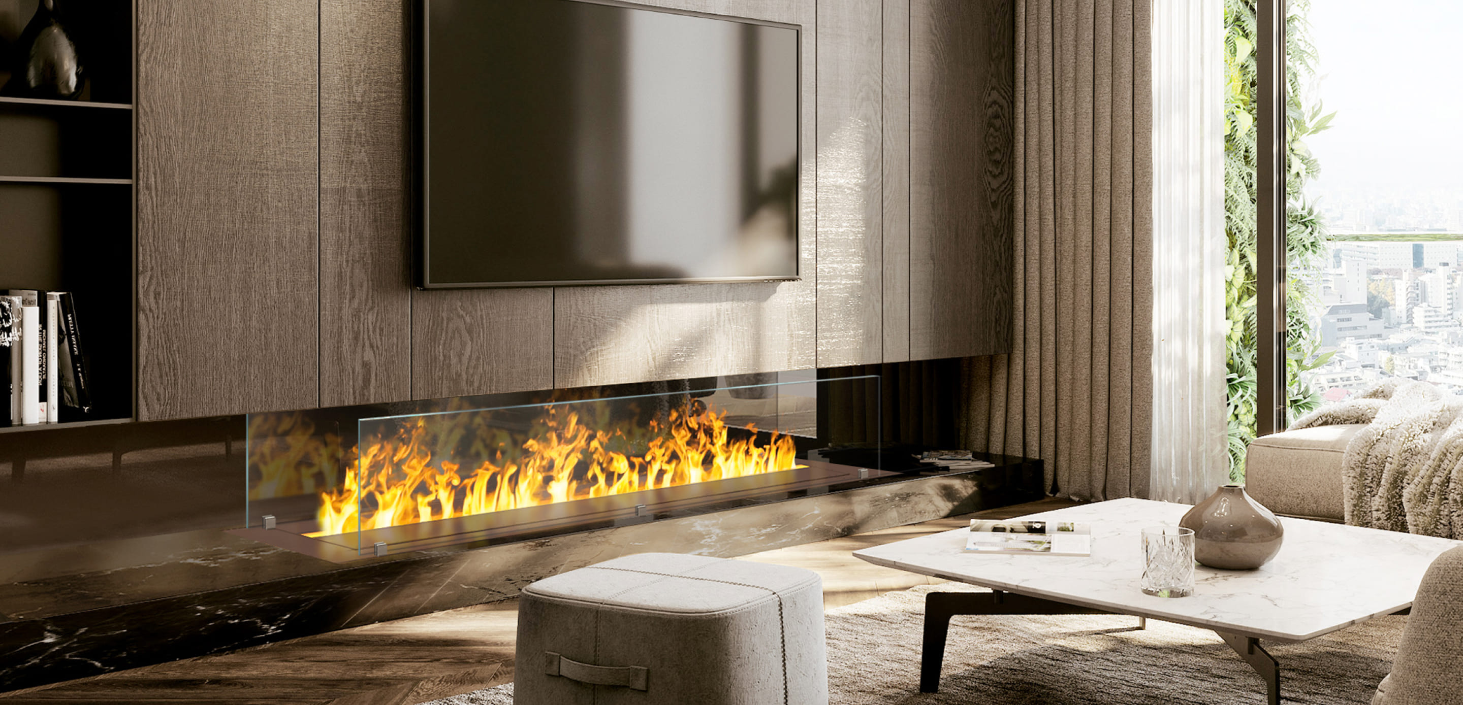 Moderne und effiziente Effektfeuer kaufen © The Flame